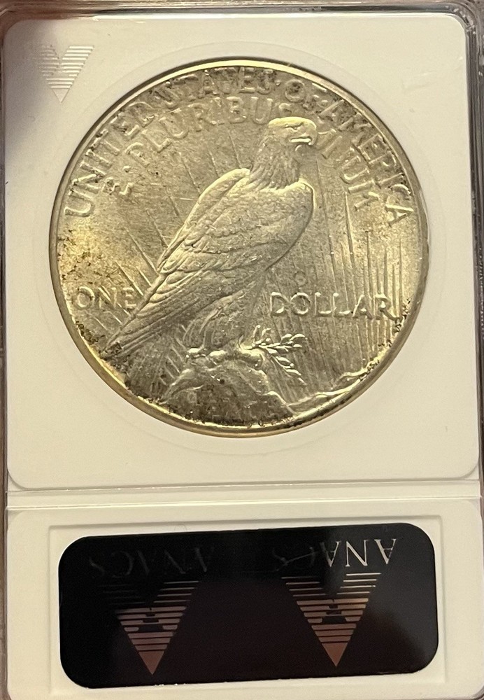 1926 Soapbox ANACS MS60 Peace Silver Dollar
