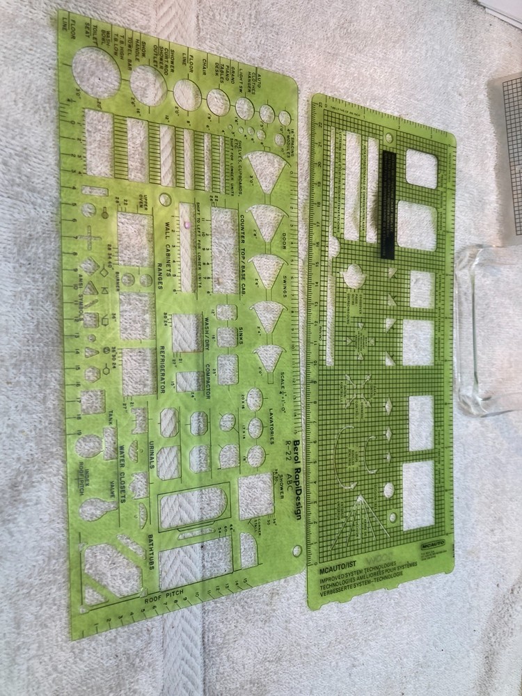 IBM, Bell System & Other Flowchart Templates & Architectural Template Lot