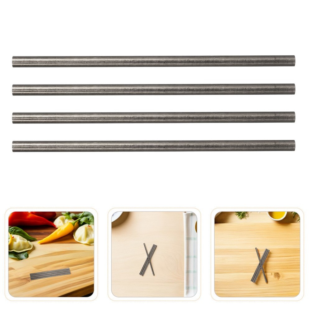 4 Pcs Handle Rivet Lathe Bar Brass Rods Dowels for Knives Solid Pins