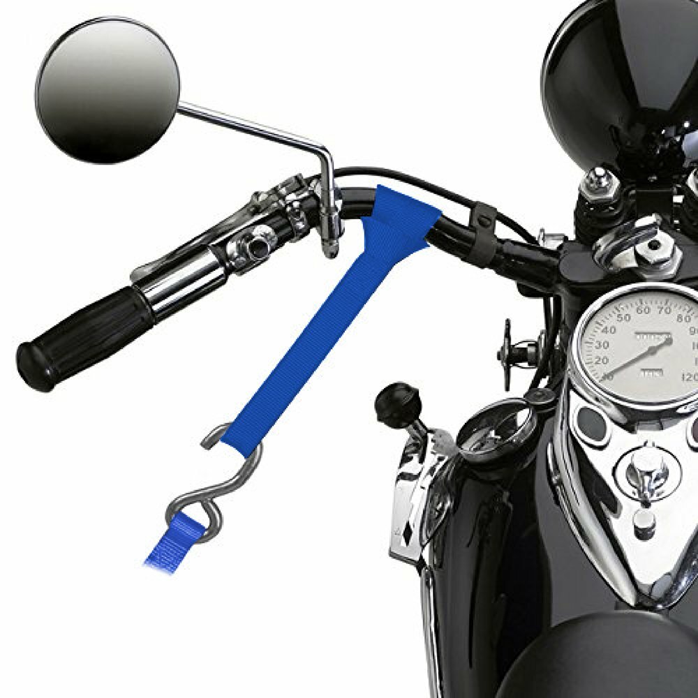 6Pack Soft Loop Tie Down Straps Lashing Heavy Duty Motorcycle Handlebar 4500LBS