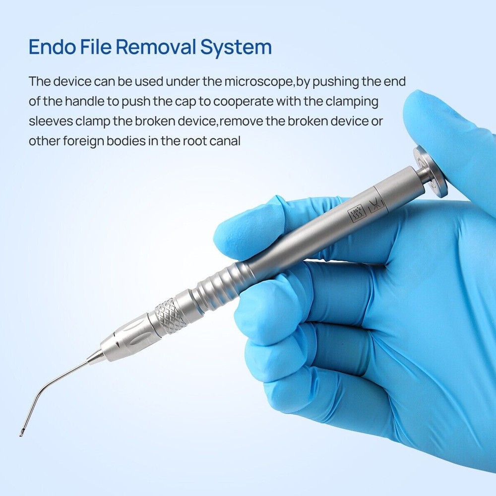 Dental Broken File Extractor Endodontic Root Canal Files Removal System Kit