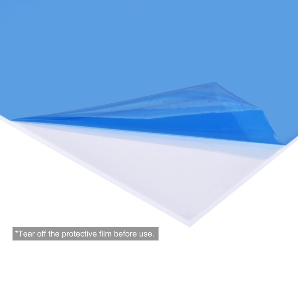 White ABS plastic sheet 10x8x0.02 inches, panel, 4pcs