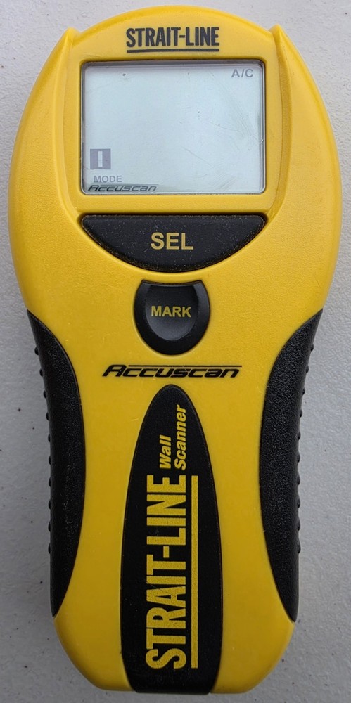 Strait-Line Accuscan Wall Scanner Stud Finder Tested Works