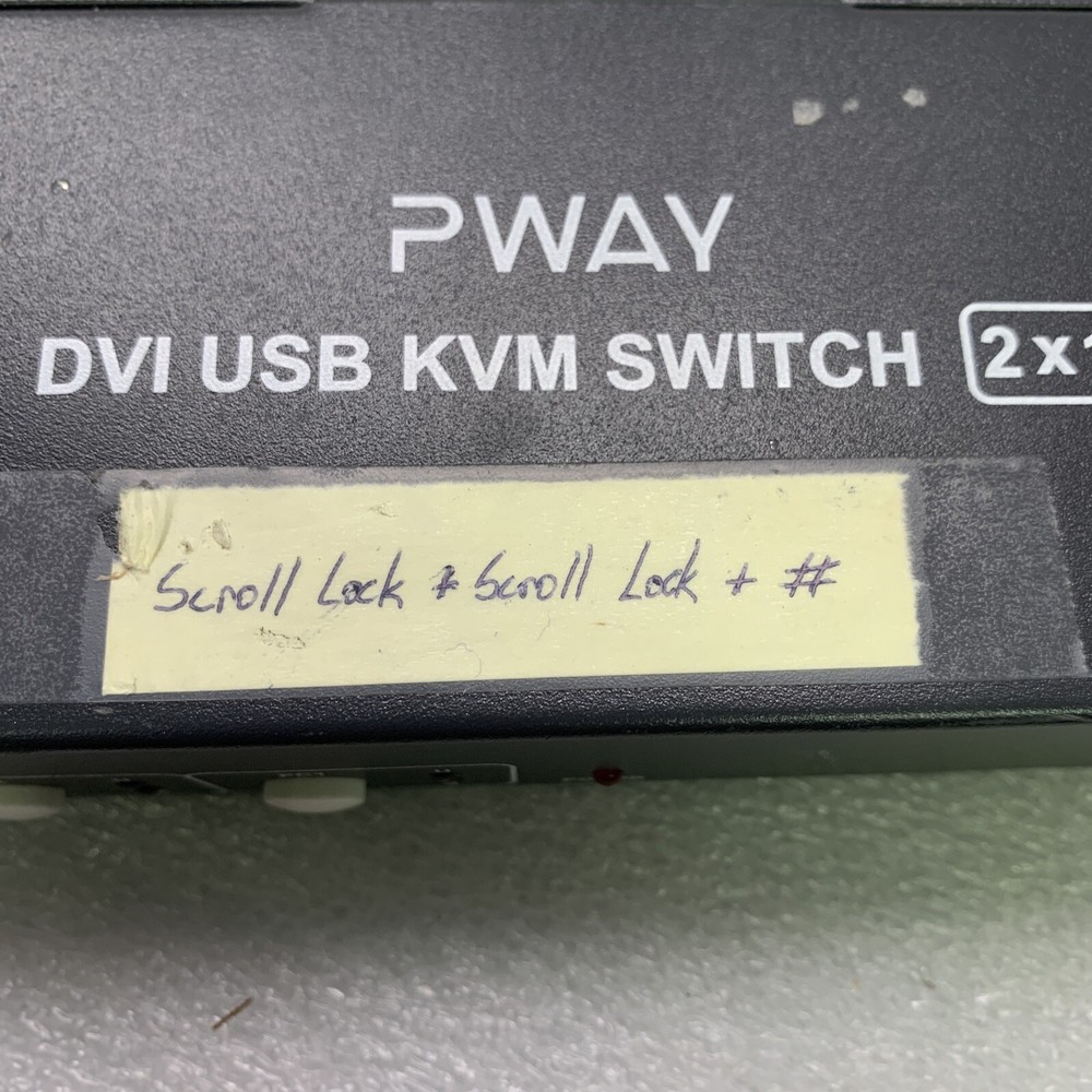 PWAY DVI USB KVM SWITCH 2X1 USB DVI SWITCH