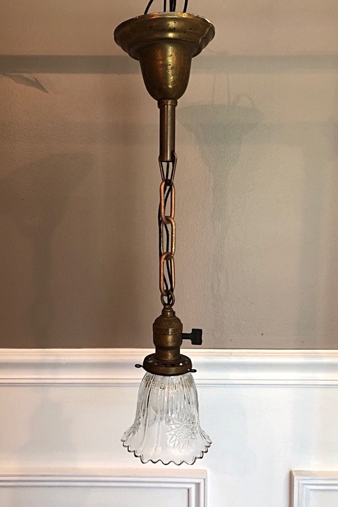 Single Wired Fixture With Nice Shade 20” Long 2F