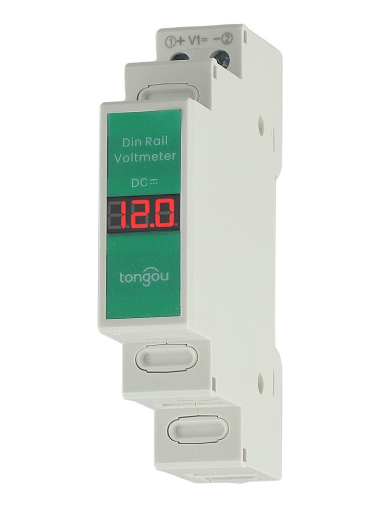 Efficient Voltage Meter for Din Rails LED Display Range from 11 310 Volts