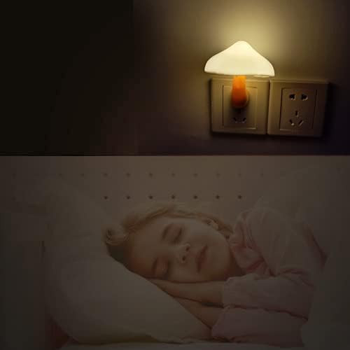 AUSAYE 2 Pack Sensor LED Night Light Plug in NightLight 2 Pack, Warm White