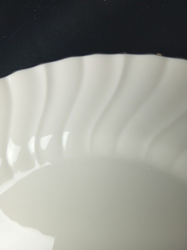 FRANCISCAN PLATINA DINNER SET FOR 8-MISSING 1 CUP/SAUCER