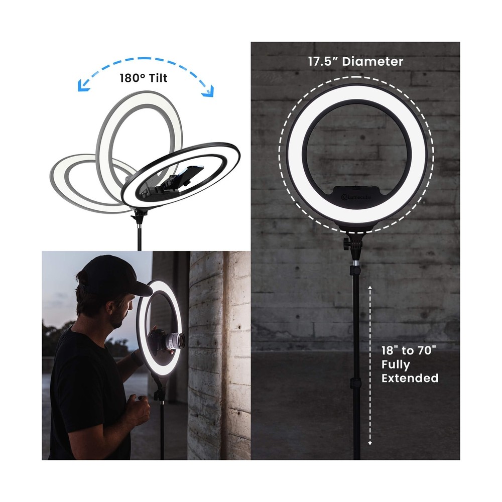 Lume Cube Ring Light Pro | Wireless Professional Lighting for Photography, St...