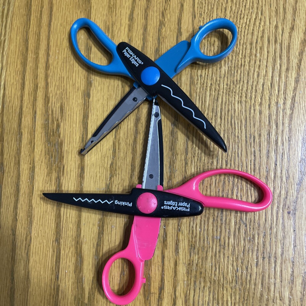 Fiskars Paper Edgers Scissors Crafts Scrapbooking Pair