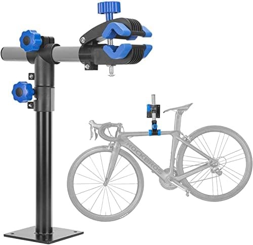 Wall mounted bicycle repair stand rack