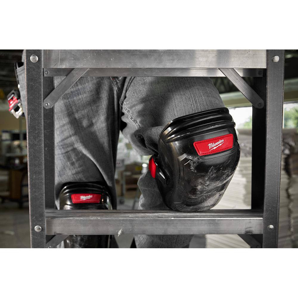 Flexible Knee Pads with Bucket Organizer Tool Bag