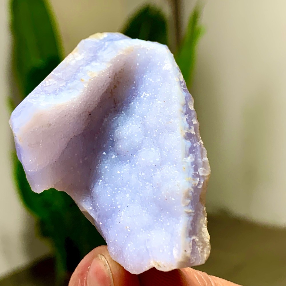 49GNatural Blue striped agate Crystal Chunks piece form Mineral Specimens
