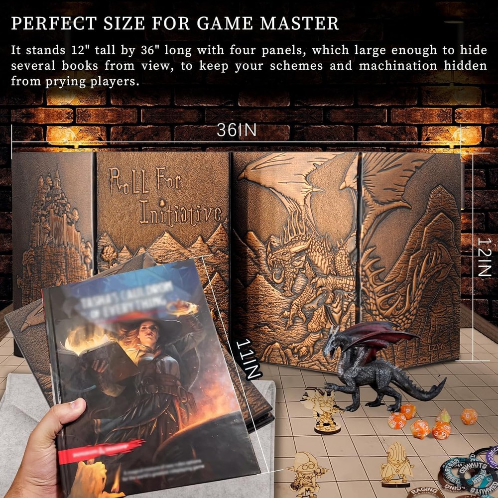 Dungeons and Dragons Leather Screen