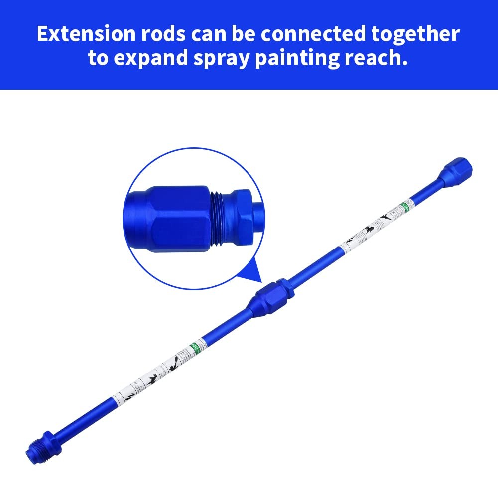 Universal Extension Pole Rod & Nozzle Tip Guard Protector for 60, blue