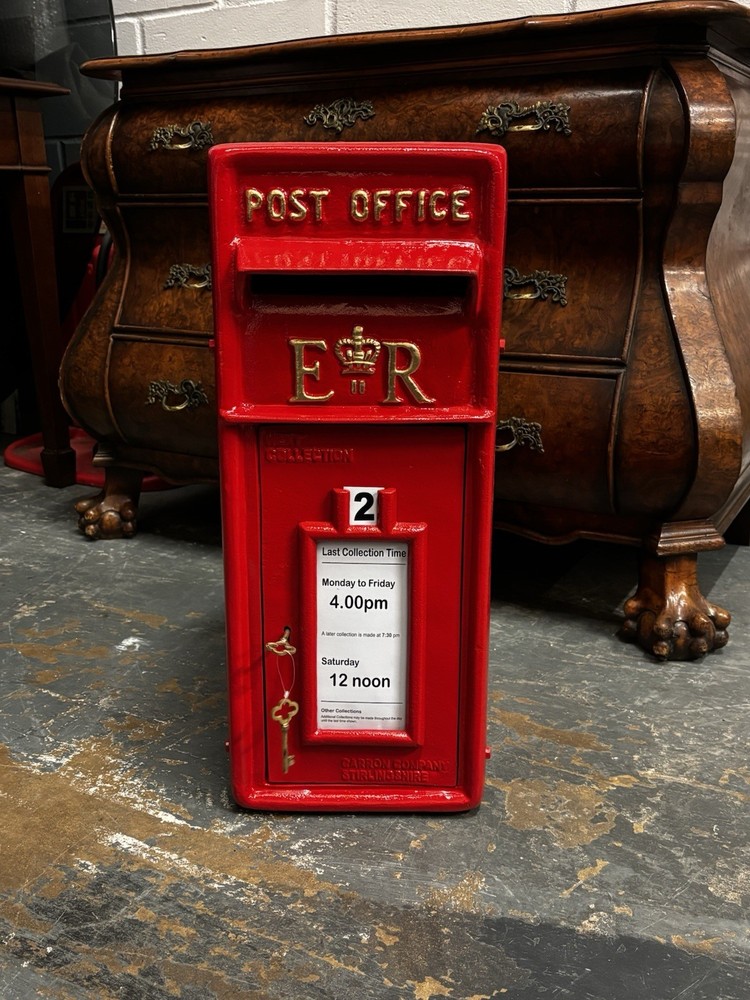 Metal Post Box. Bright Red, Comes With 2 Keys.