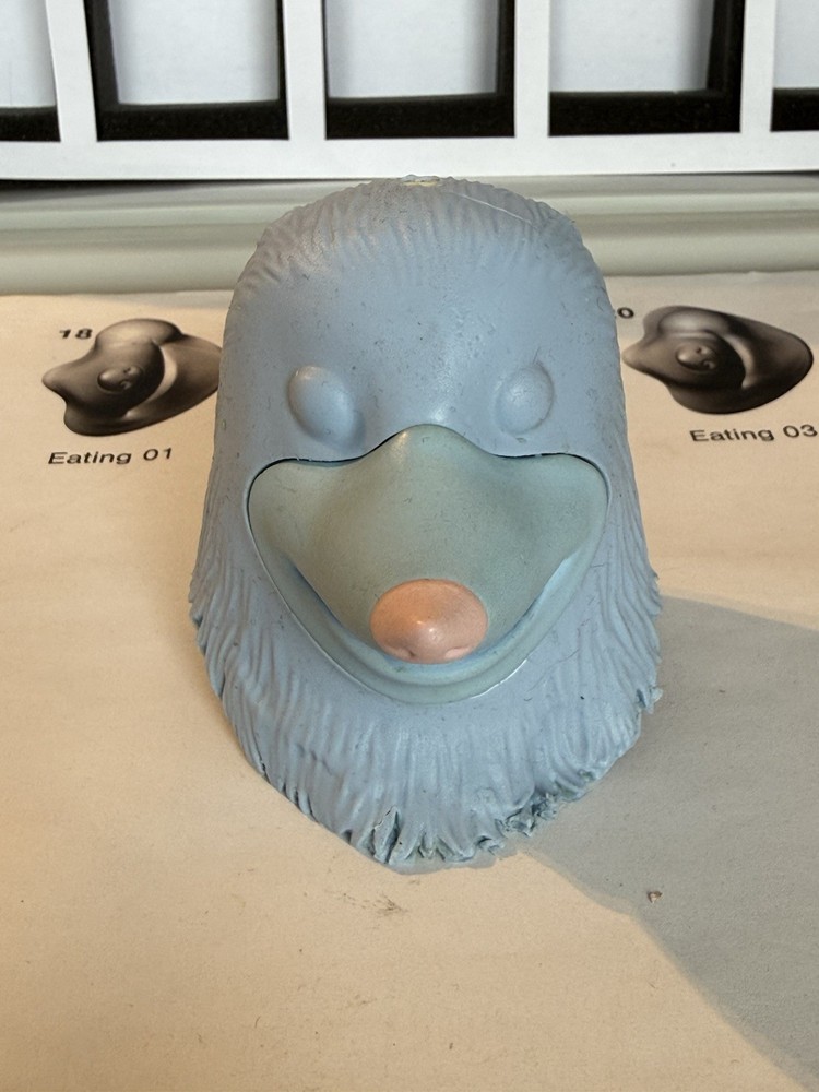 Norman Picklestripes TV Prop Test Possum Stop Motion Puppet Head Inc Faces