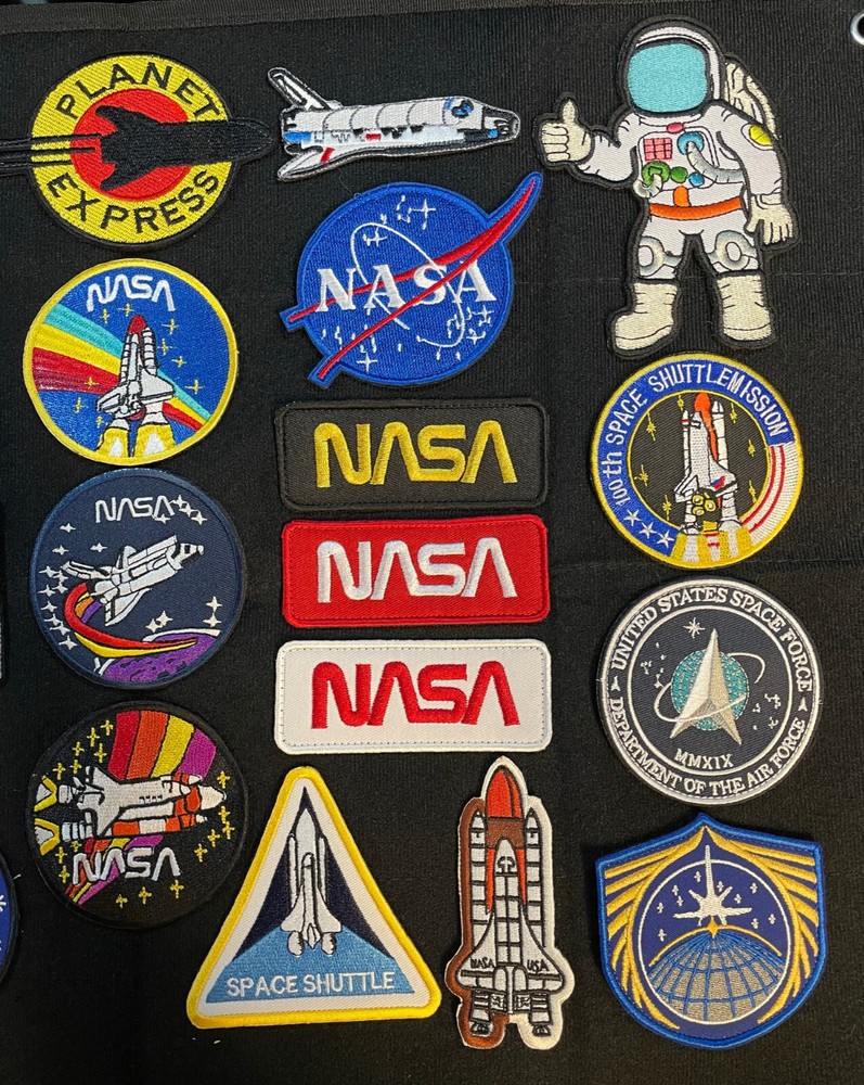 Space Shuttle Astronaut Universe Adventure Patch Hook & Loop