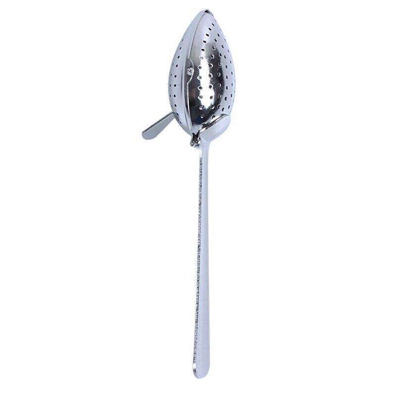 2/4* Silver Plated Stainless Steel Tea Filter Spoon Infuser Strainer Spoon Herbs