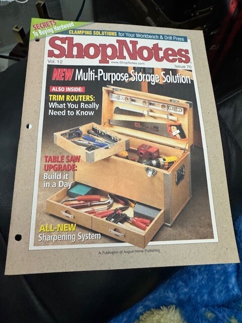 ShopNotes Magazine Volume 12 Issue 70 New Multi-Purpose Storage Solution