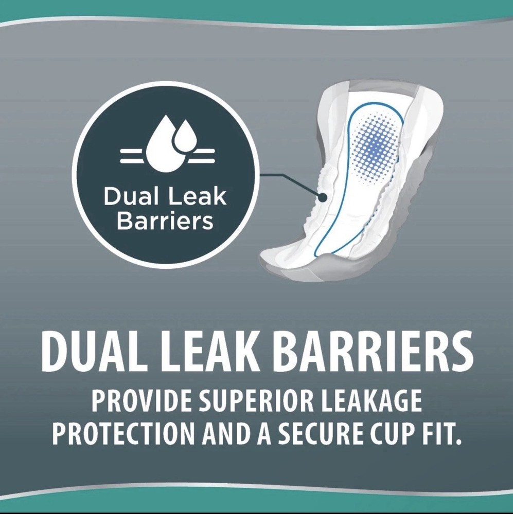 Maximum Absorbency Men's Guards Incontinence Pads 52 Count..