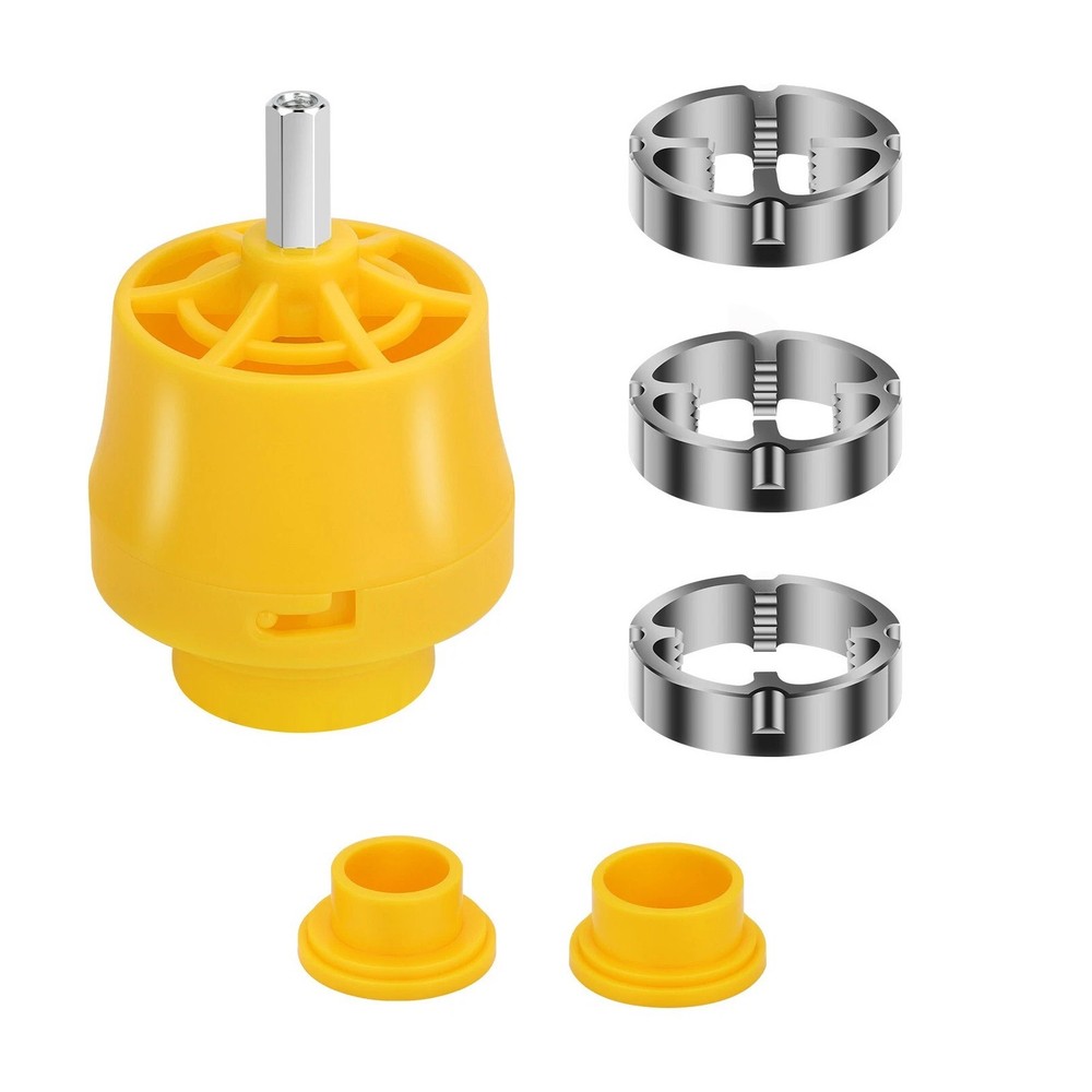 PVC Thread Maker Tool Pipe Threader with 3 Dies for Electric Drill NPT Standard