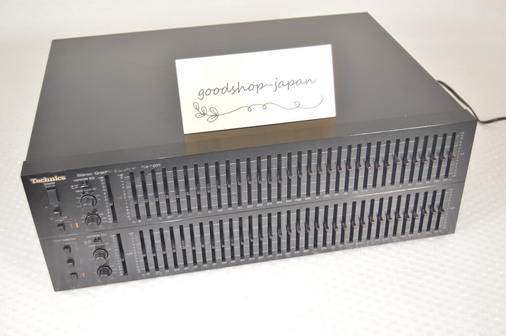 Technics SH-8075 Stereo Graphic Equalizer Audio Energization Black Working