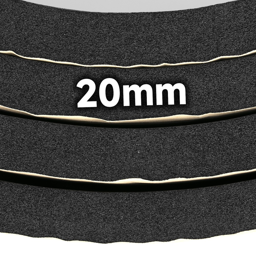 4pcs 12"x8.2" Black Self Adhesive Rubber Padding Neoprene Sponge Rubber Padding