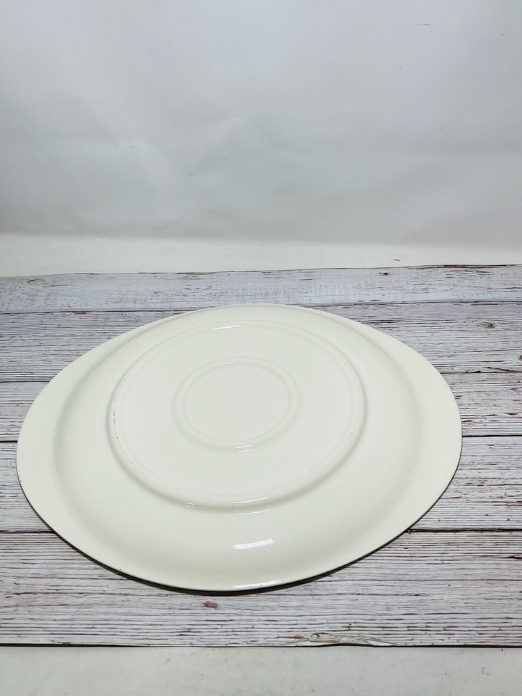 12” X 14” Platter With Gold Leaf Design.