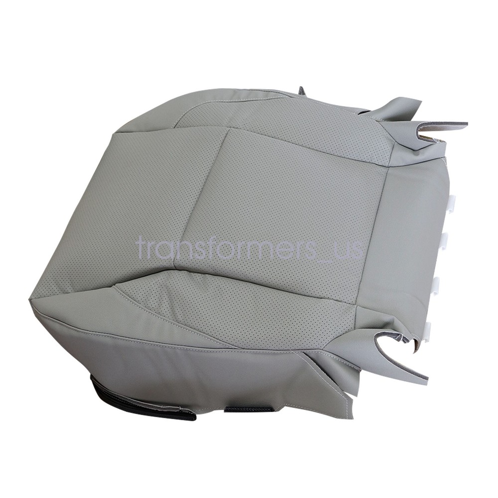 For 2007-2012 Lexus ES350 Passenger Bottom Perforated Leather Seat Cover Gray