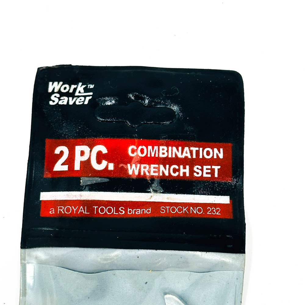 Royal Tools Drop Forged Triple Chrome Plated Combination Wrench Set, 2 Pcs