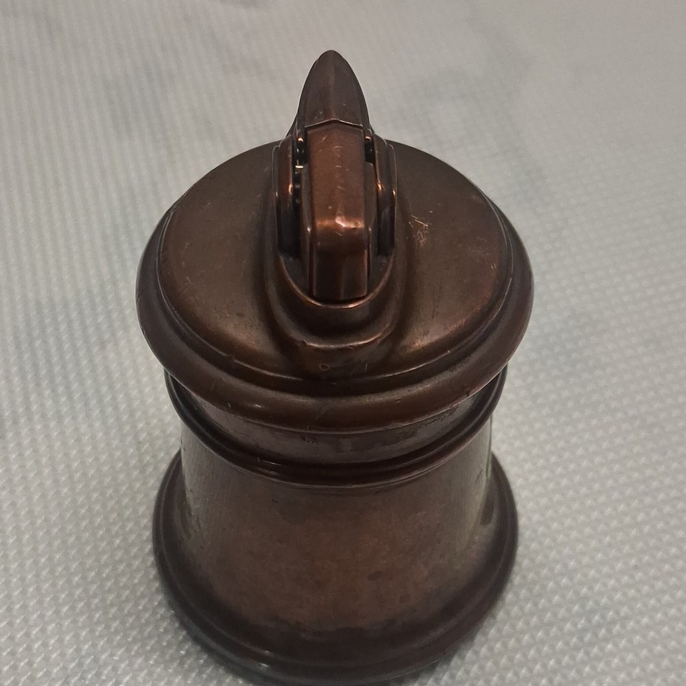 Ronson Vintage Table Lighter Copper Finish with Clover