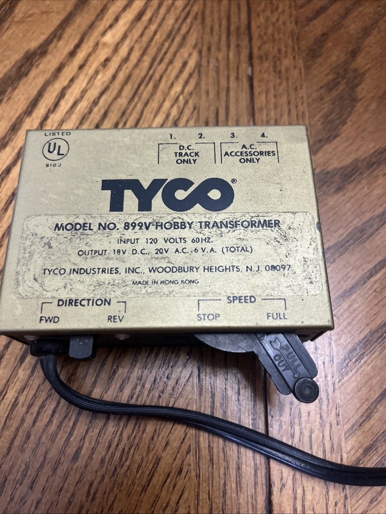 Tyco 899V Hobby Transformer