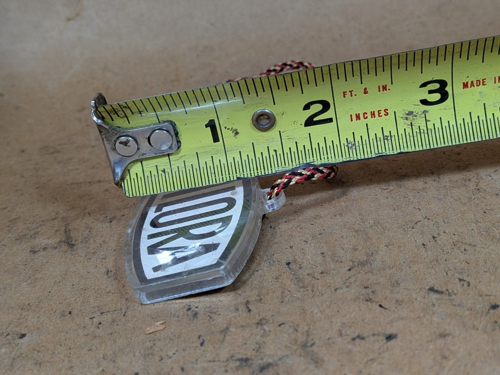 VINTAGE BILORA Plastic Tag