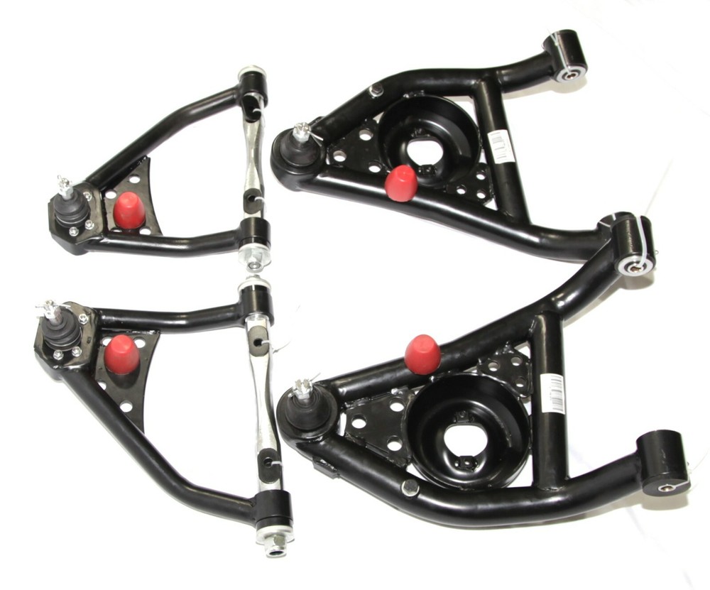 For 67-69 Camaro Firebird 68-74 Nova Black Front Upper&Front Lower Control Arm