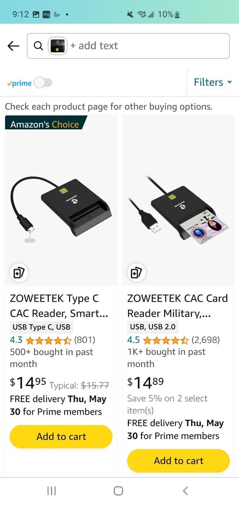 Zoweetek ID Card Reader USB Smart Card Reader # ZW-12026-1