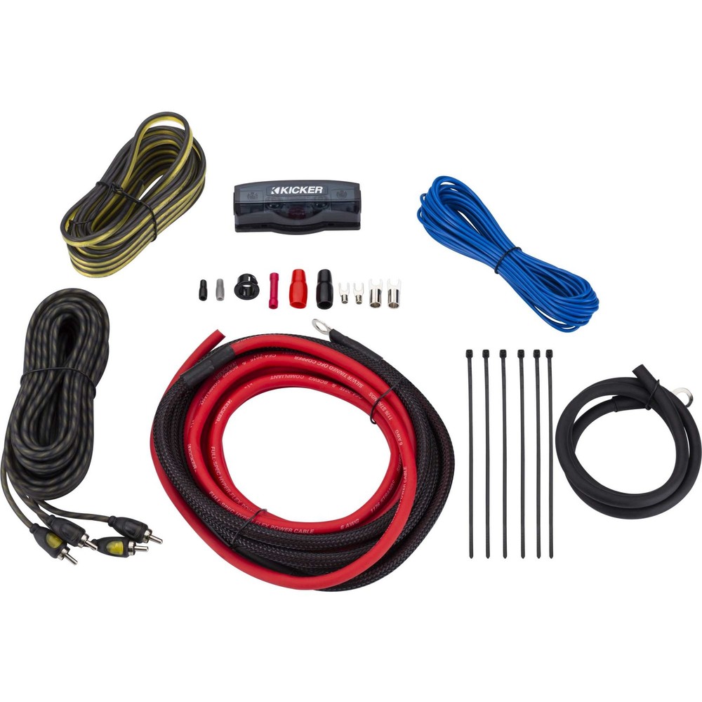 Kicker Comp RT 8" Sub + Amp + Wire Kit Enclosure Package