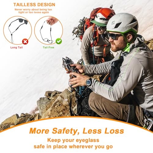 Adjustable Glasses Strap 16Inch String Straps with Retainer 4 Pack