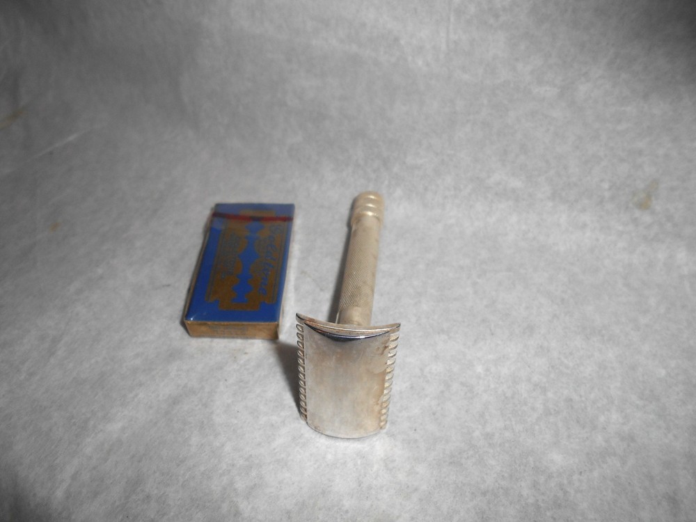 Gillette 1919 Old Type Razor Three Piece Silver 96