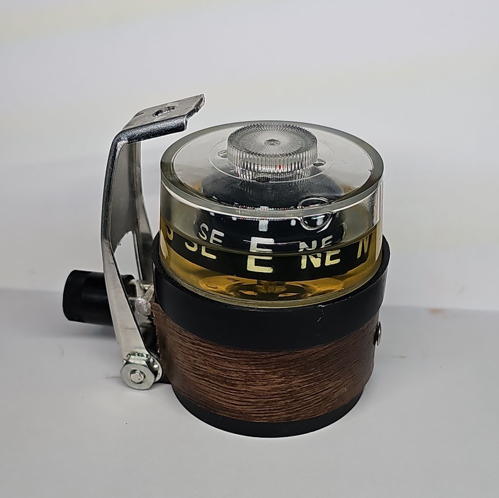 Vintage Marine Boat Compass And Mount