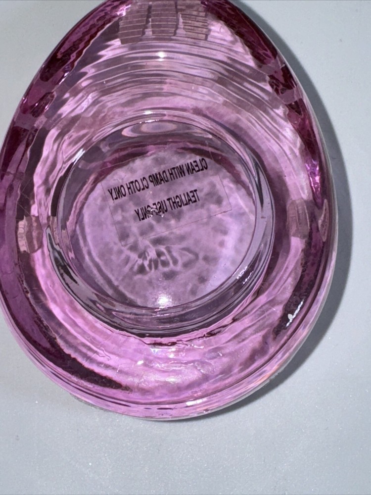 Glass Easter Egg Shaped Tea Light Holders
