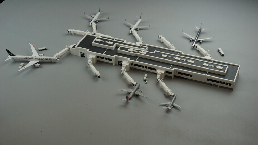 1:400 Model Airport Terminal | Concourse | Clipper Models