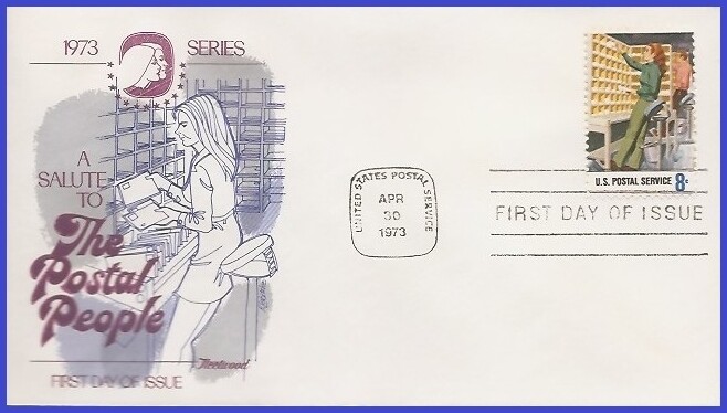 USA4 #1494 U/A FLEETWOOD FDC   Manual Sorting
