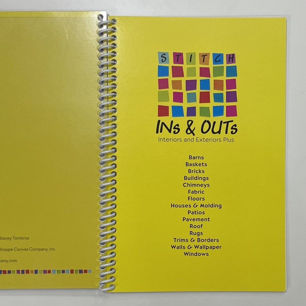 Little Canvas Shoppe Stitch Ins & Outs Needlepoint Stitching reference book