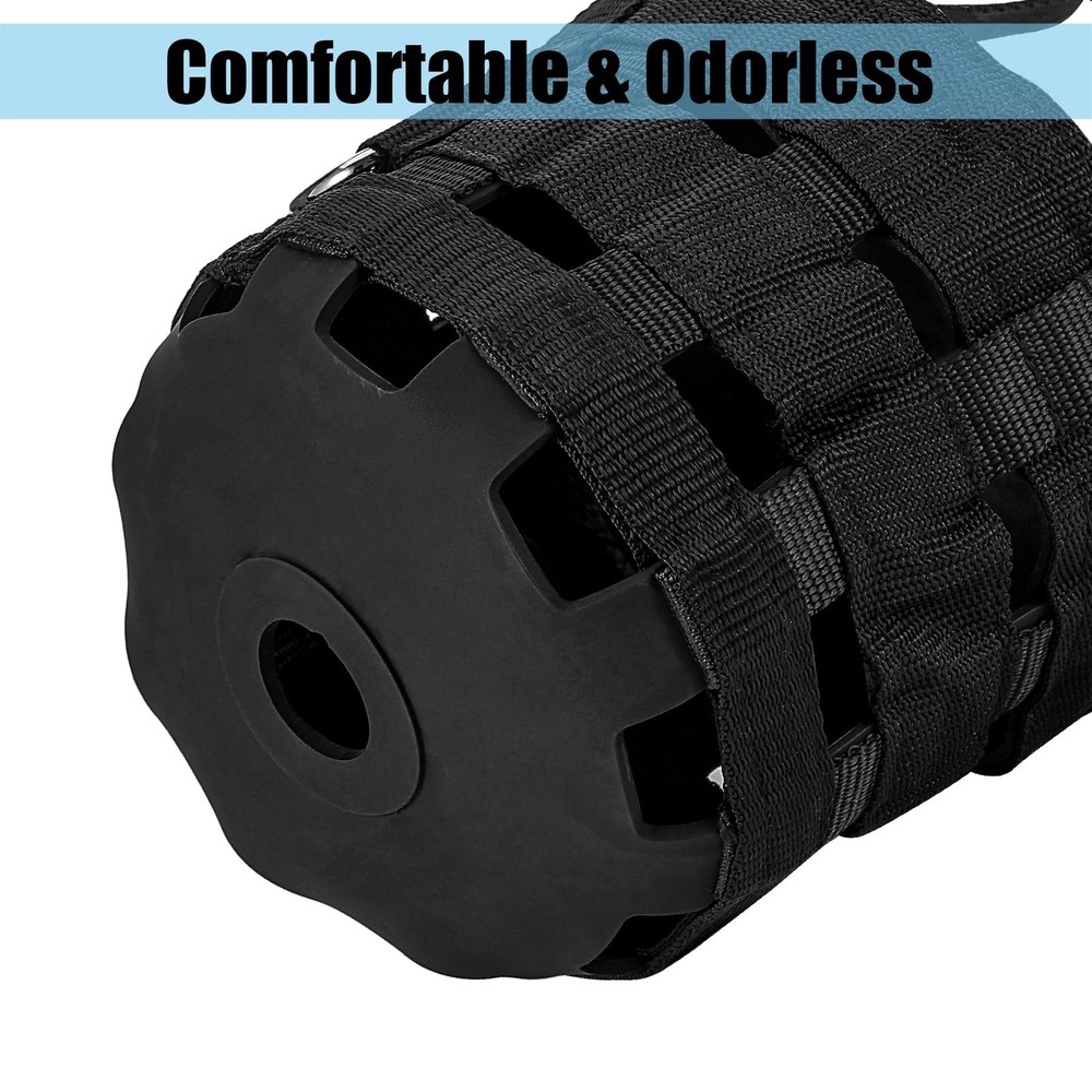 Durable Ventilated Grazing Muzzle with Attached Breakaway Halter - Lightweigh...