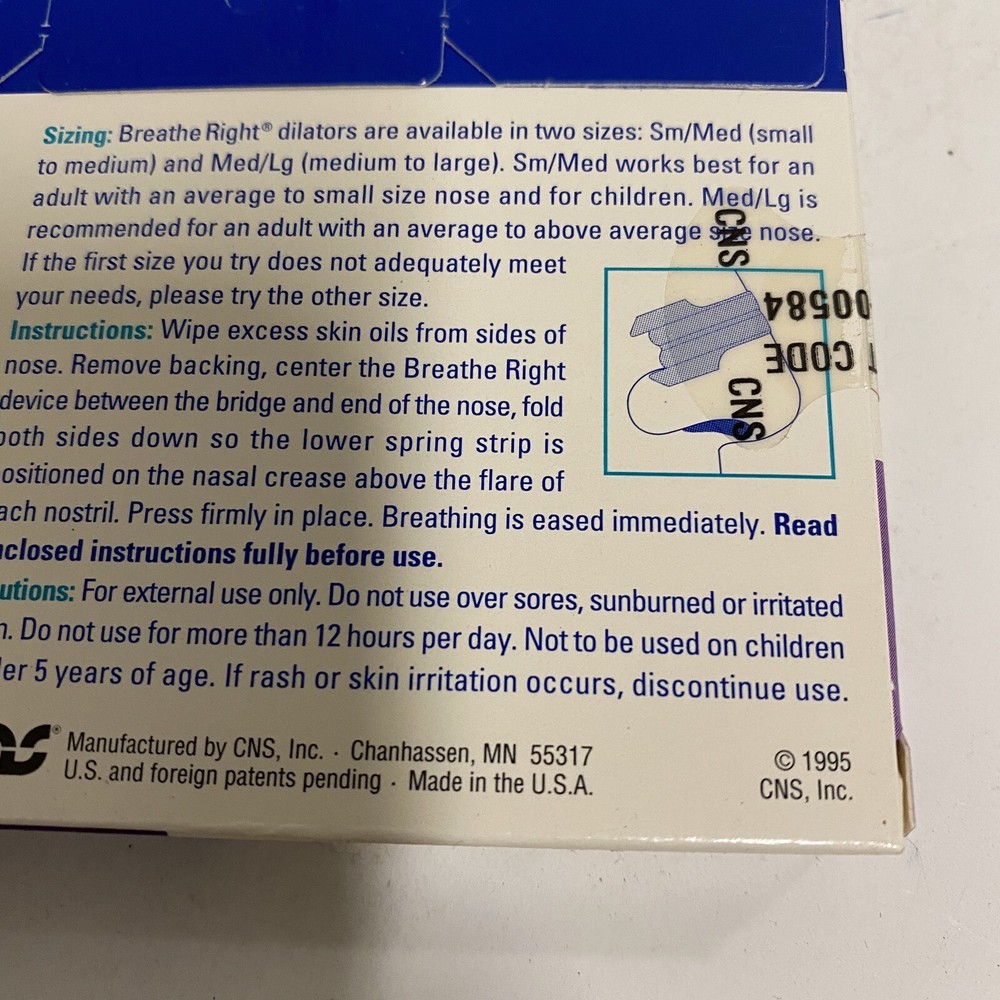 Breathe Right Nasal Strips M/L 10 Strips
