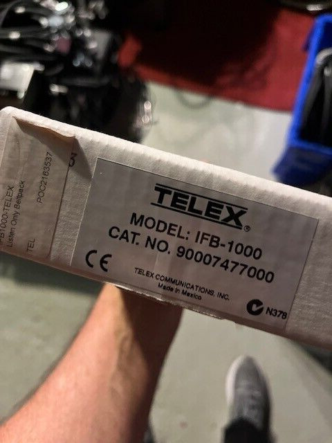 TELEX - IFB 1000 - 2 BELT PACKS - NEVER USED