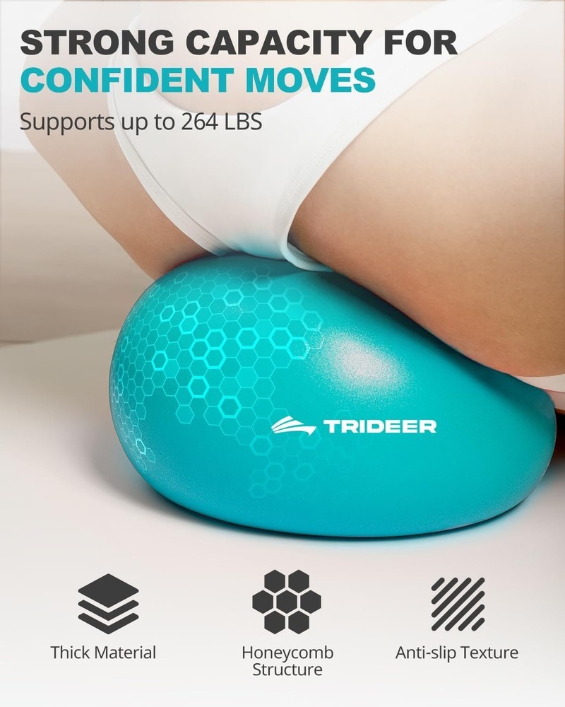 High-Quality 9-Inch Exercise Ball with Quick Pump - Perfect for Core Training