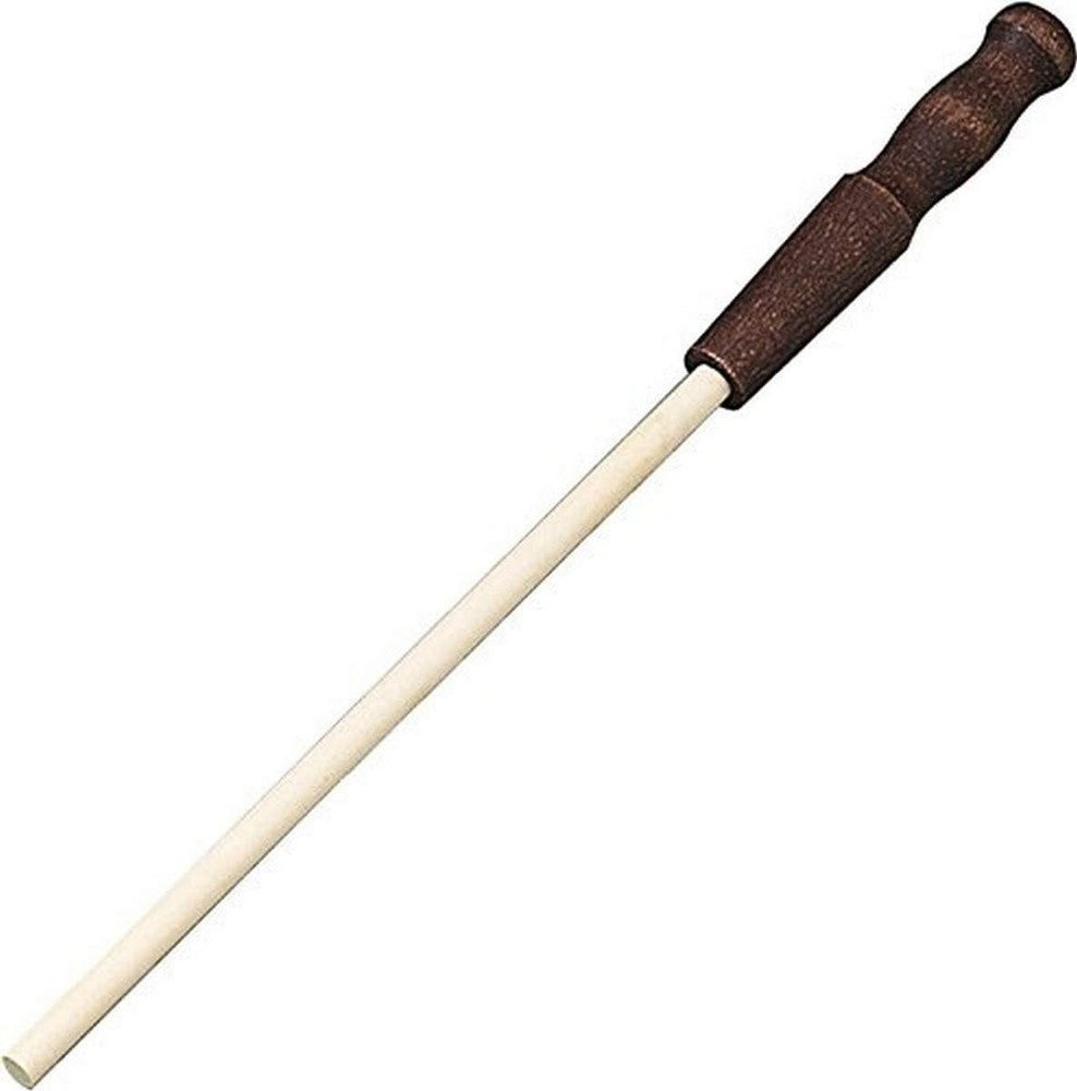 Very Fine 11.5" Ceramic Sharpening Stick with Wood Handle - Professional Tool