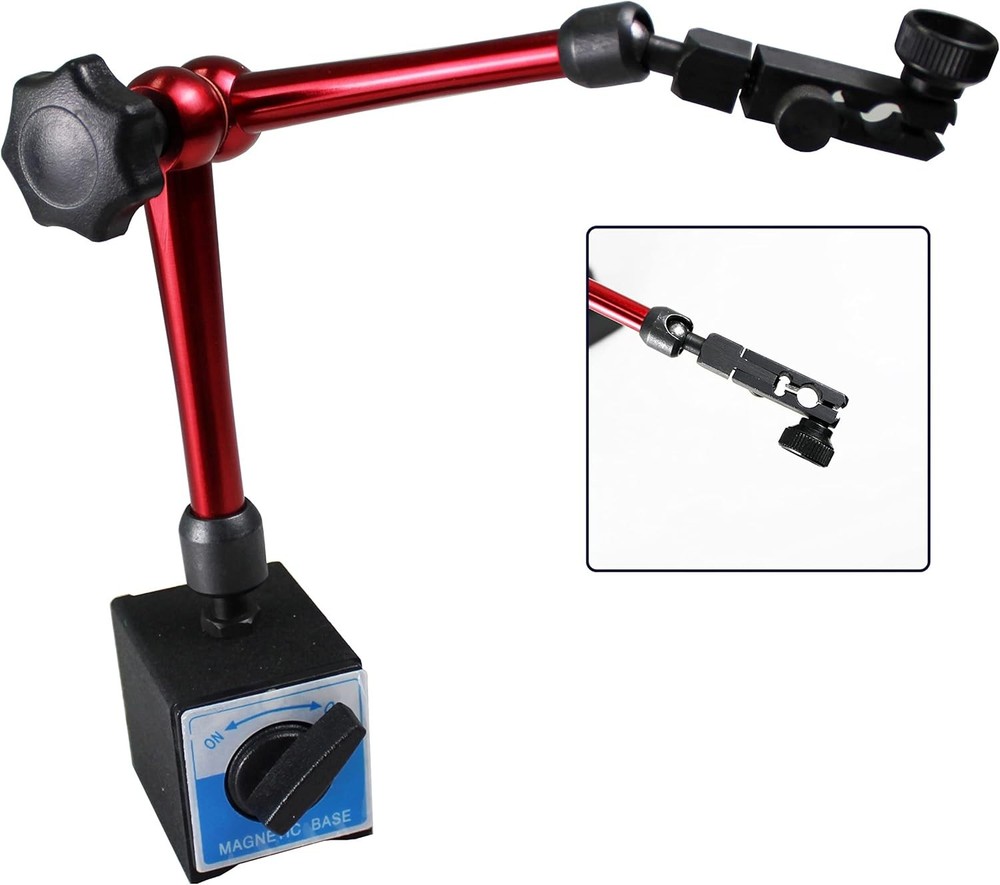 132lbs/60kg Max Pull Clamping Hole Diameter 8mm Magnetic Base Indicator Holder